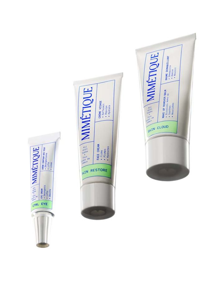 ONLY TUBES - Eye contour, face cream and cleansing balm