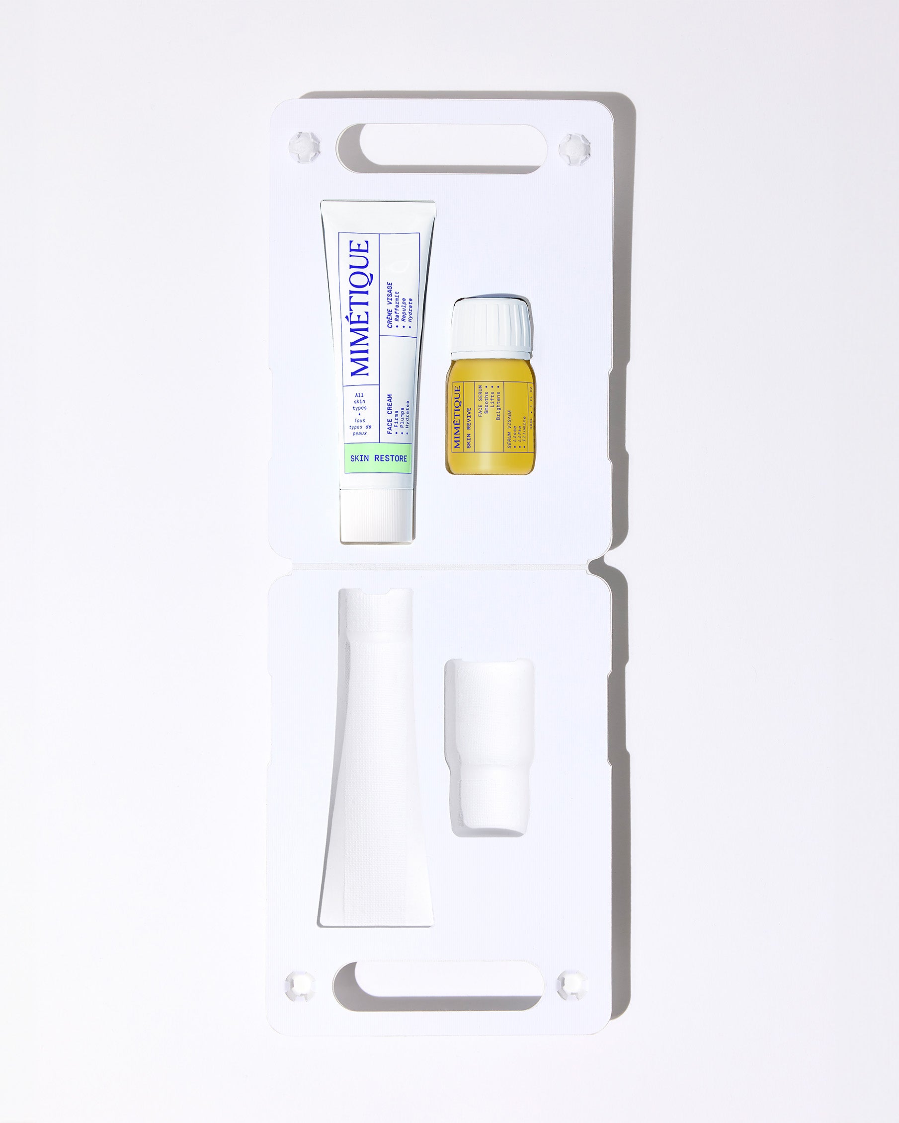 
                      
                        Crème visage hydratante et acide hyaluronique serum Mimétique
                      
                    